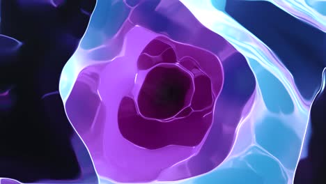animación de formas abstractas multicolores con bucle de fluidos