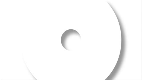 animation of white circles and crosses spinning on white background