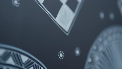 primer plano macro, patrones en blanco y negro con carácter auténtico