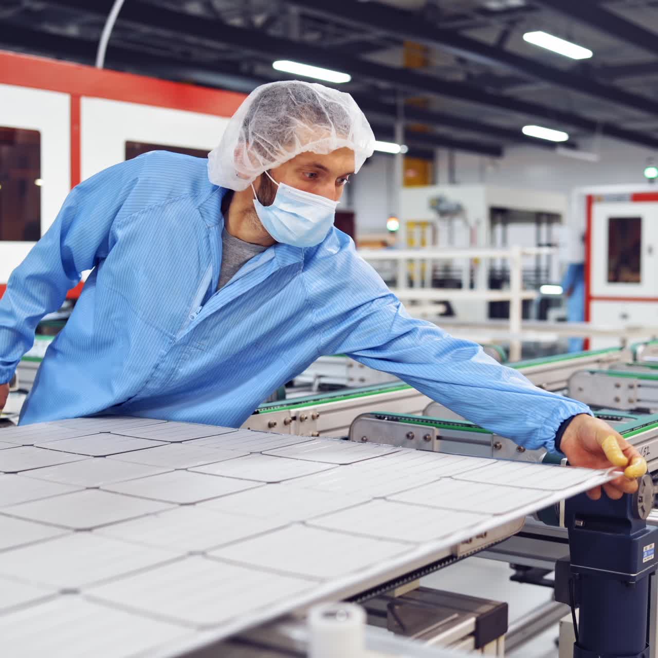 Special machines make solar panel