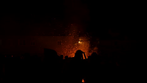 bonfire at the beach on new year's eve