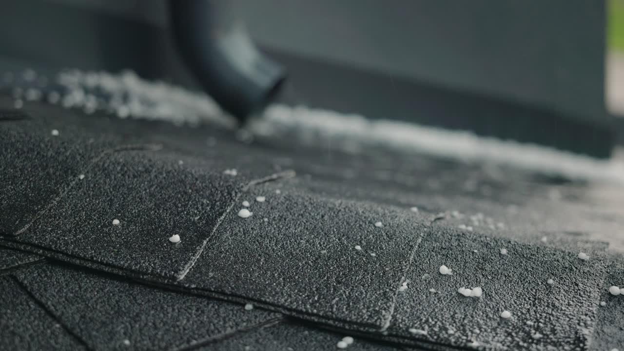 Roof Cleaning with Water and Ice