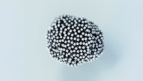 liquid mesh of wires and cubes.
