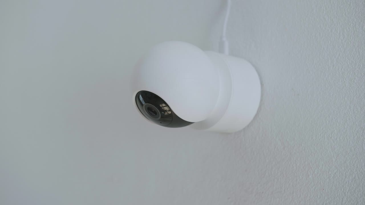 Security Cctv Camera On Wall