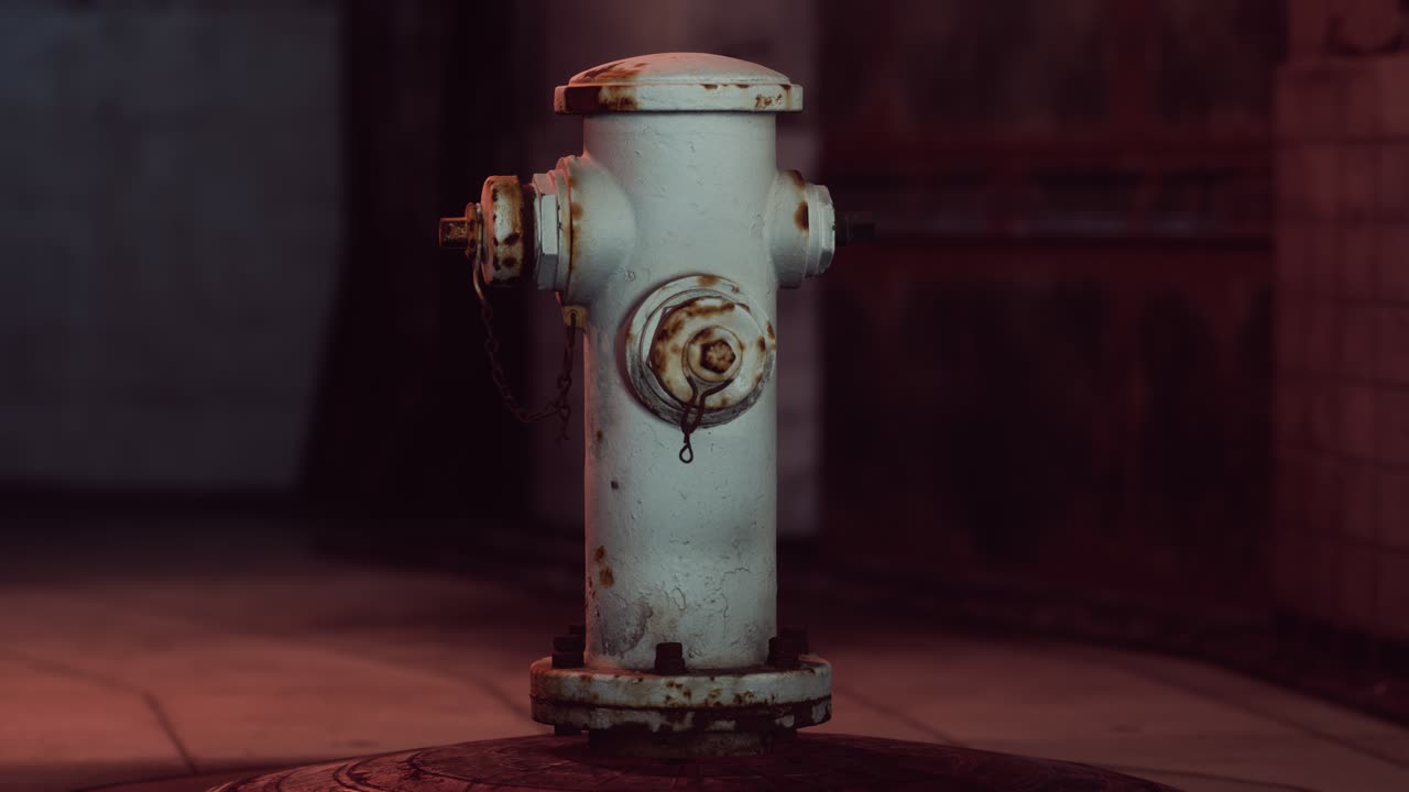 hidrante de incendio en una ciudad pequeña