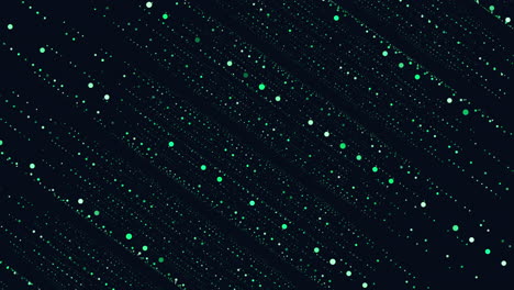 ilusión de movimiento aleatorio y caótico el neón brilla en una galaxia oscura