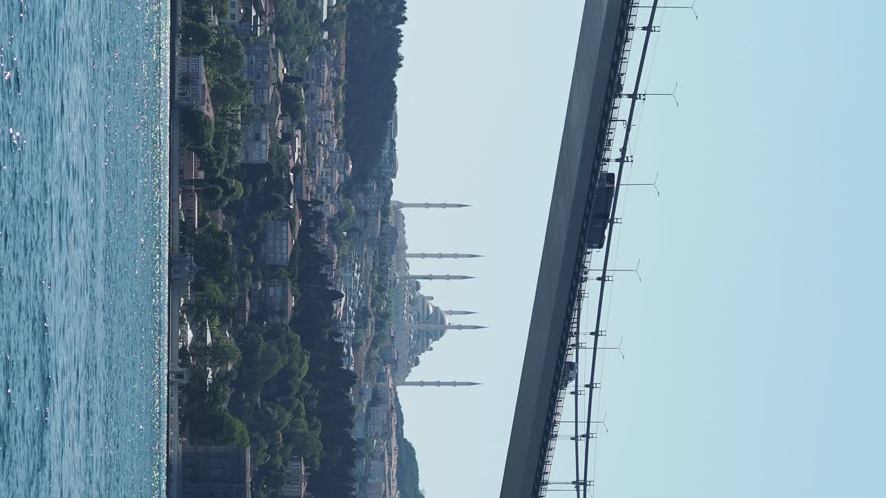 View of Istanbul with Mosque and Bridge