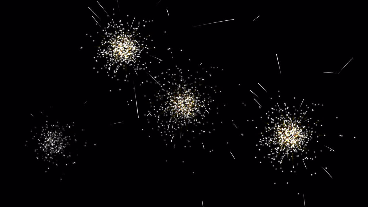 Esplosioni di scintille dorate astratte su sfondo nero
