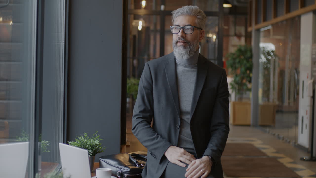 Businessman in a Coffee Shop