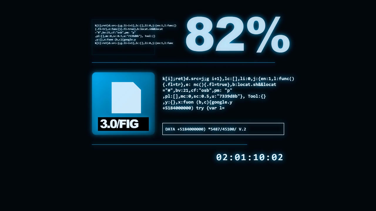 Digital Dashboard Interface Displaying Data and System Statistics