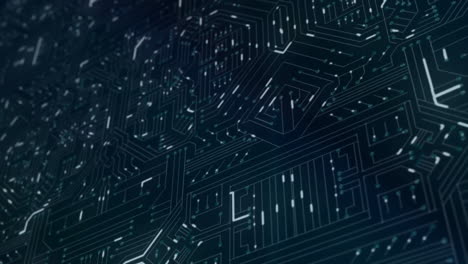 animación de la red de conexiones sobre fondo negro