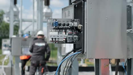 construction of a transformer substation