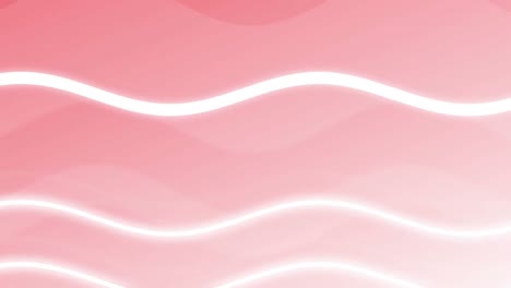 Animation-of-white-waves-pattern-on-seamless-loop-on-pink-background