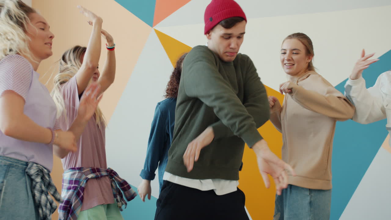 Group of Teens Dancing