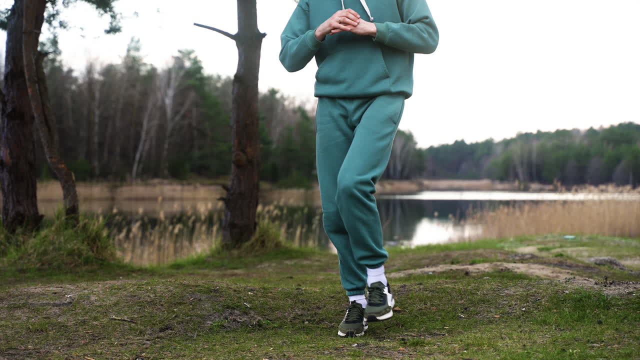 Man doing sports outdoors