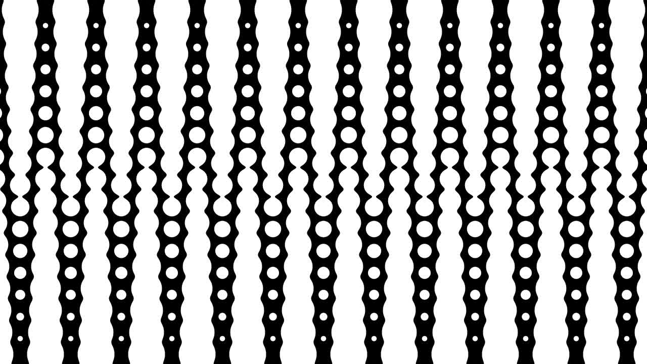 Polka dot pattern animation. Modern geometrical circle. Loop animation.