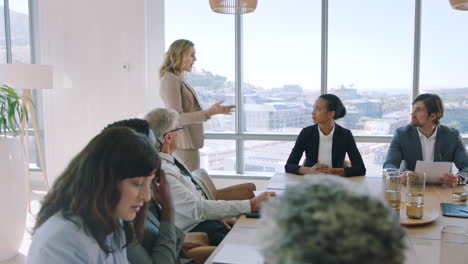 business meeting in modern office