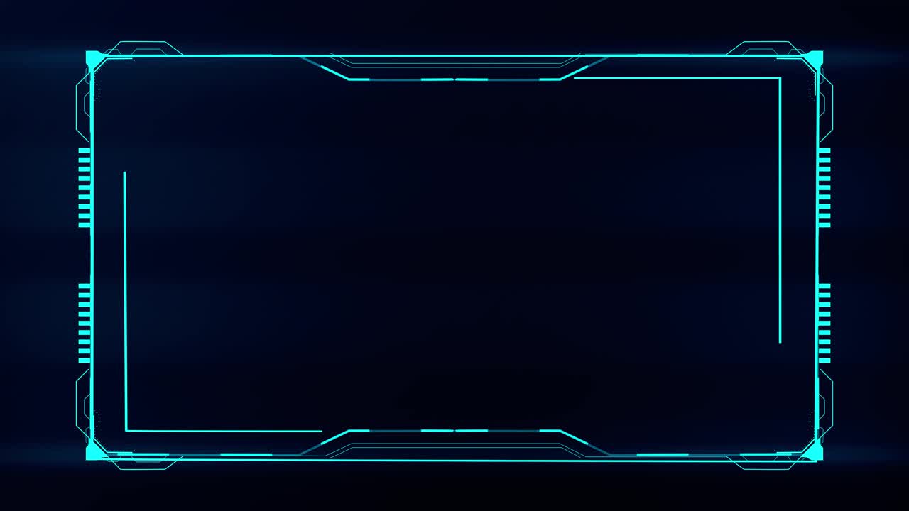 Futuristic artificial intelligence engine in 4k frame hud element hud viewfinder futuristic