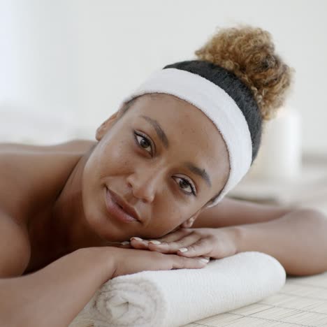 woman on massage table