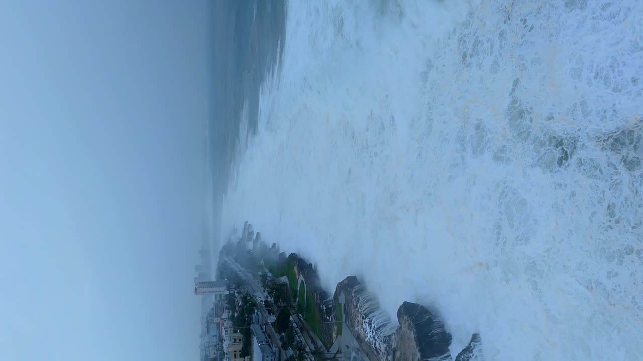 Incredible aerial view of Hurricane Beryl hits Dominican Republic sea coast