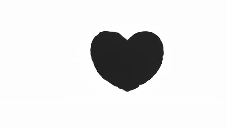 dark energy heart shapes on a white background