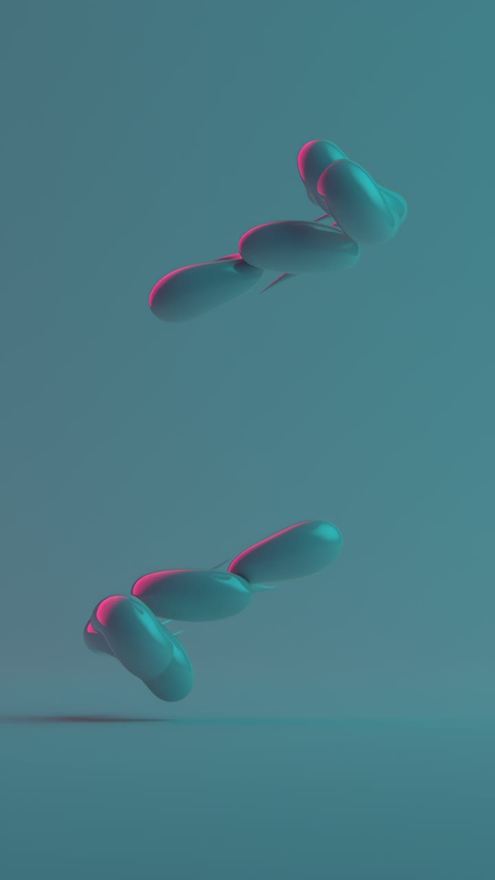 abstrakcyjne kształty w neonowym świetle