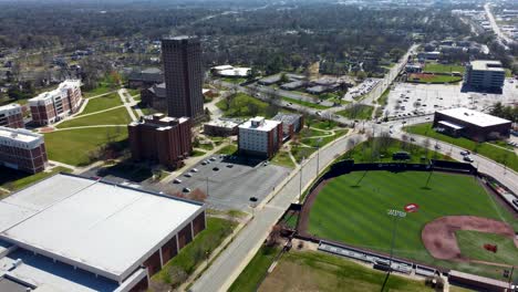 Western-Kentucky-University-In-Bowling-Green,-Kentucky,-Luftdrohne