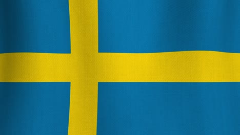 realistic cotton flag of sweden as a background