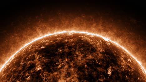 Una-Toma-Cercana-De-Zoom-De-Nuestra-Estrella-Más-Cercana,-El-Sol