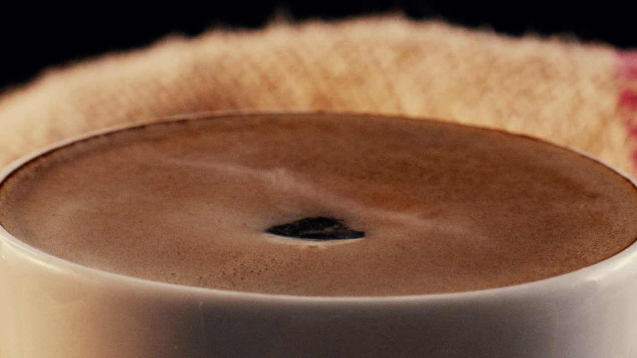 커피 컵의 클로즈업