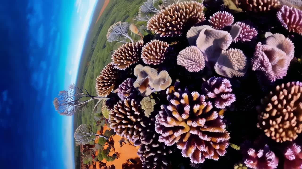 Perspectiva aérea de paisajes diversos