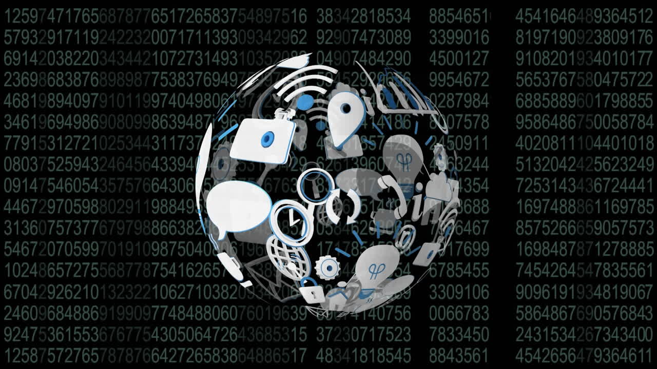 iconos y números de la aplicación