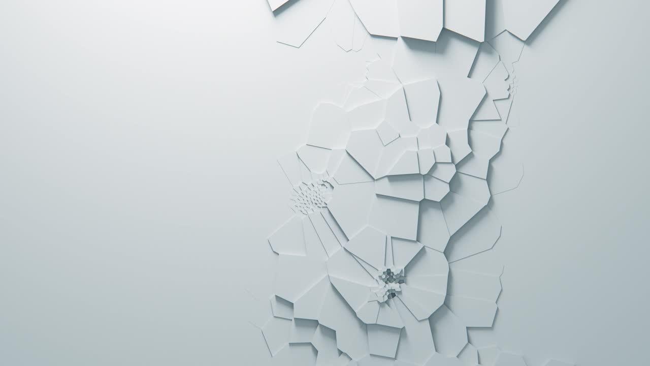 superficie geométrica abstracta blanca patrón de cuadrícula mínima limpia, fondo de renderización 3d animado para la presentación de negocios. movimiento de onda. 4k uhd fullhd.