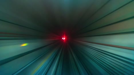 4k, time lapse ferrocarriles subterráneos movimiento de velocidad rápida de la ciudad de singapur