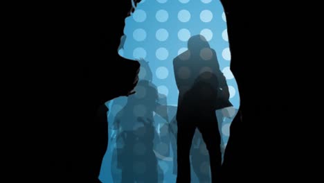 animación que muestra a los jóvenes en un club nocturno