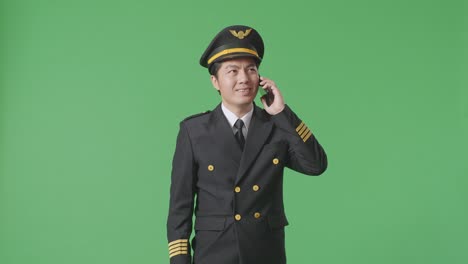 pilot talking on phone