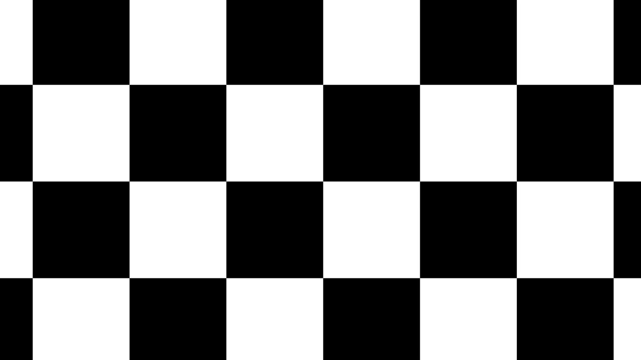 Diagonalt bevægende sorte og hvide firkanter. Hypnotisk abstrakt visuel baggrund. Abstrakt animation. 4K