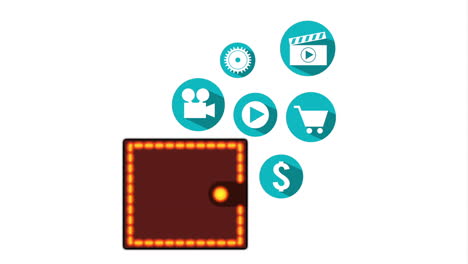 billetera digital con opciones de pago