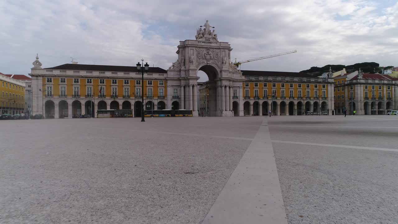 Terreiro do Paço e Arco di Rua Augusta a Lisbona, Portogallo