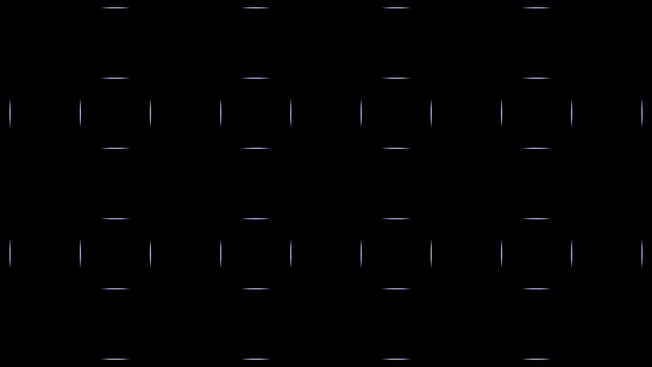 Flashing bright multi-colored circles in an endless looped pattern