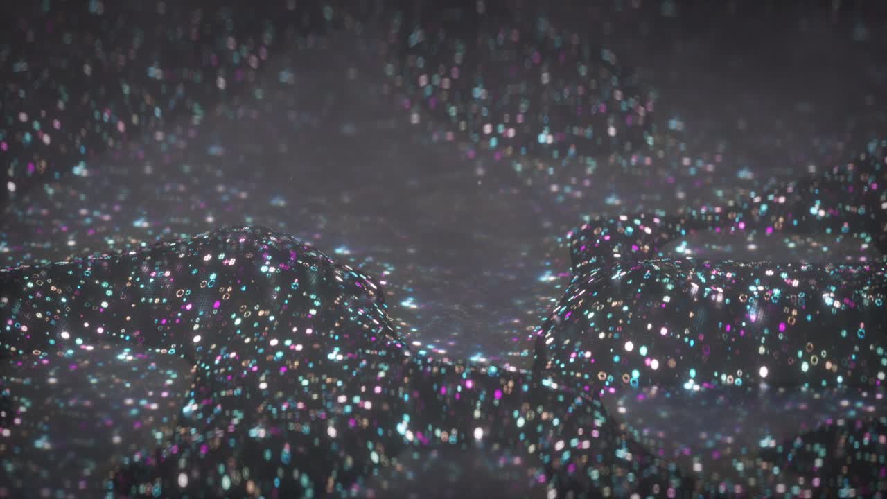 абстрактная волна колебания бесшовный цикл 3d рендеринговая анимация