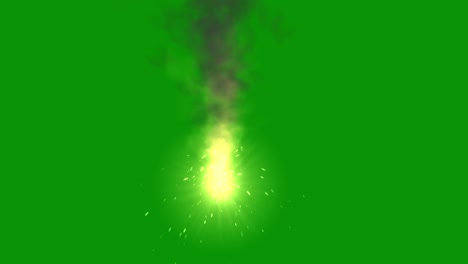 weld sparks motion graphics with green screen background