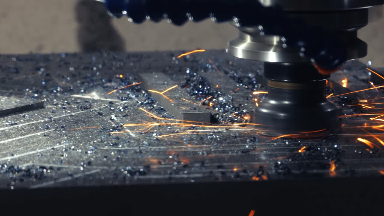 금속 가공 cnc lathe milling machine. 금속 절단 현대 가공 기술.