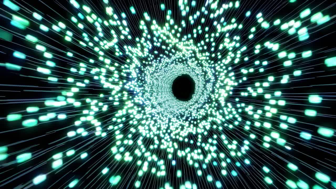 Abstract Glowing Tunnel