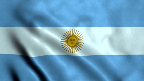 4k seamless loopable flag of argentina