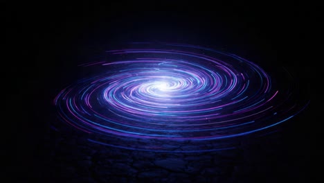 a mesmerizing display of swirling cosmic energy, this image captures the enchanting beauty and vivid colors of a galaxy's motion in the depths of space, showcasing stellar vibrance