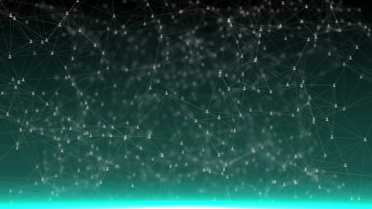 Business social network connection people on blue dark background global internet technology and