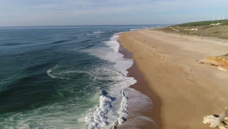 the famous waves of nazaré, portugal