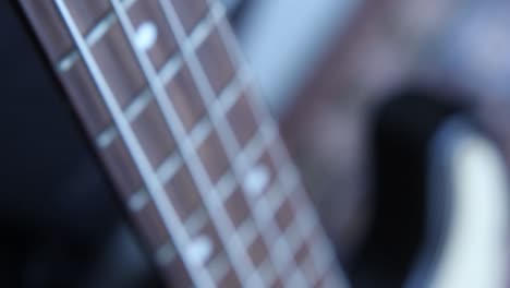 Close-up-on-electric-guitar-neck