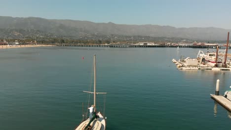 vistas aéreas de santa barbara, california